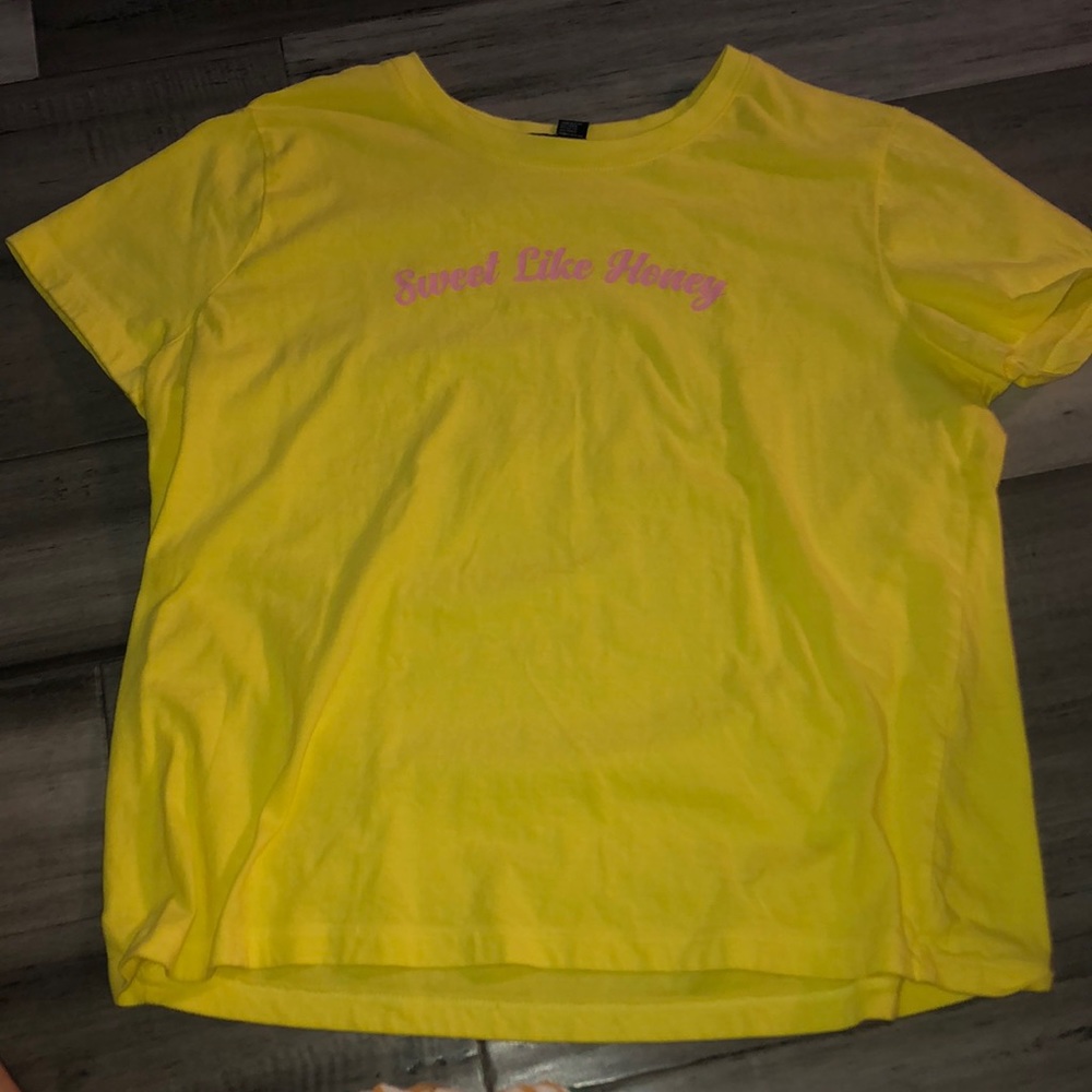 yellow forever 21 shirt